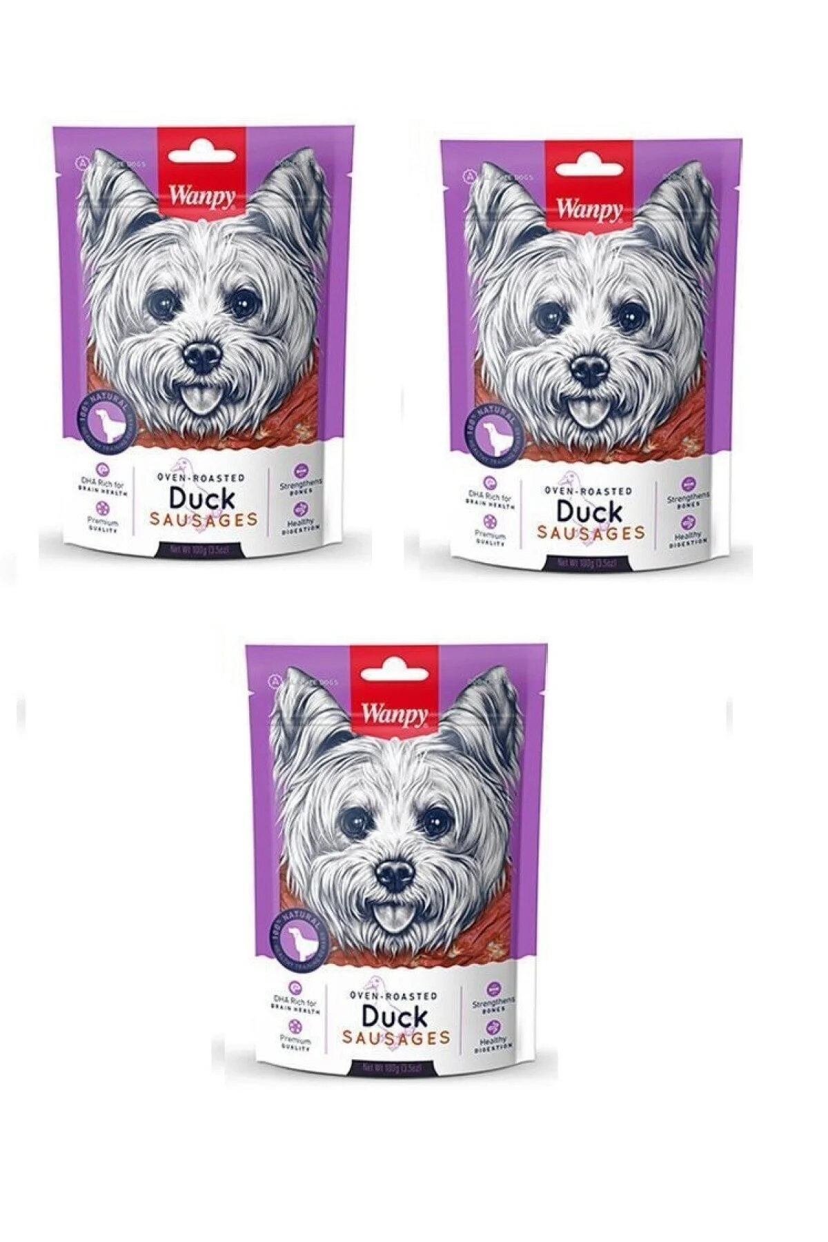 Wanpy Köpek Ödül Duck Sausuges X 3