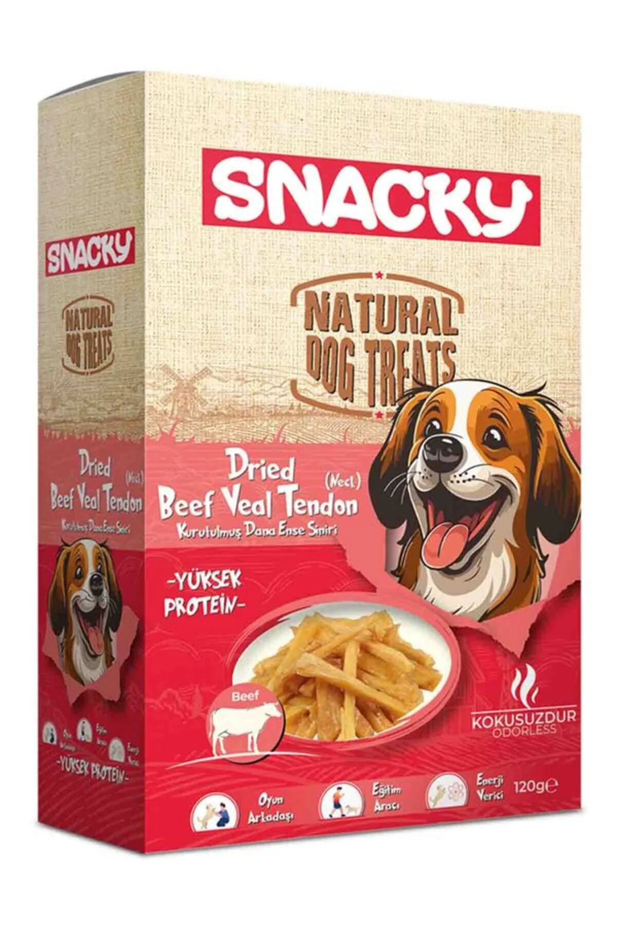 Snacky Köpek Sakatat Kurutulmuş Dana Ense Siniri