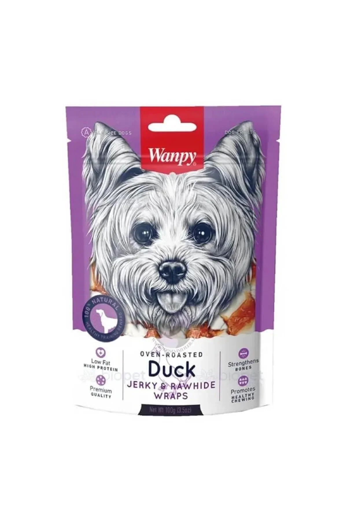 Wanpy Duck Jeryk Rawhide Wraps Köpek Ödül 100 Gr