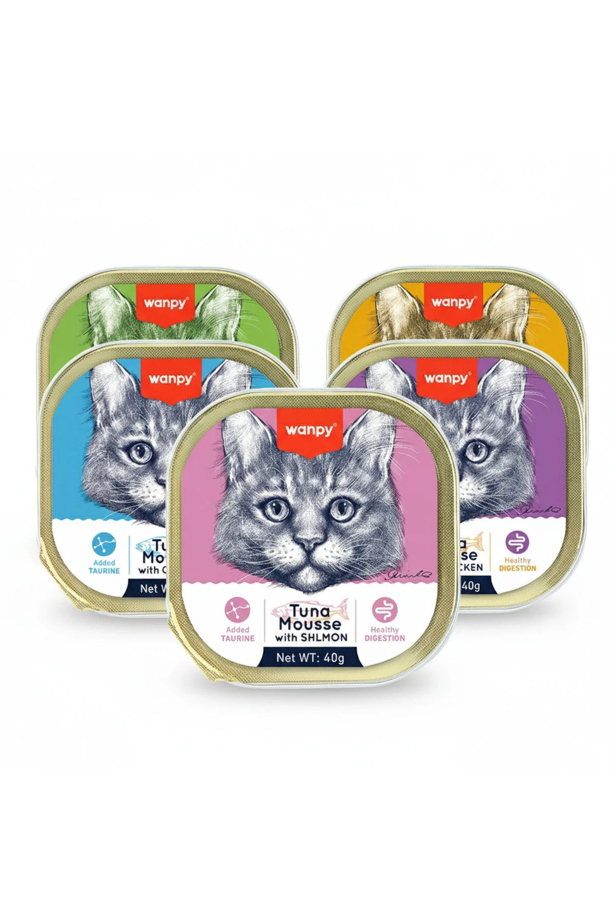 Wanpy Kedi Konserve Alatura Mama 5 Çeşit