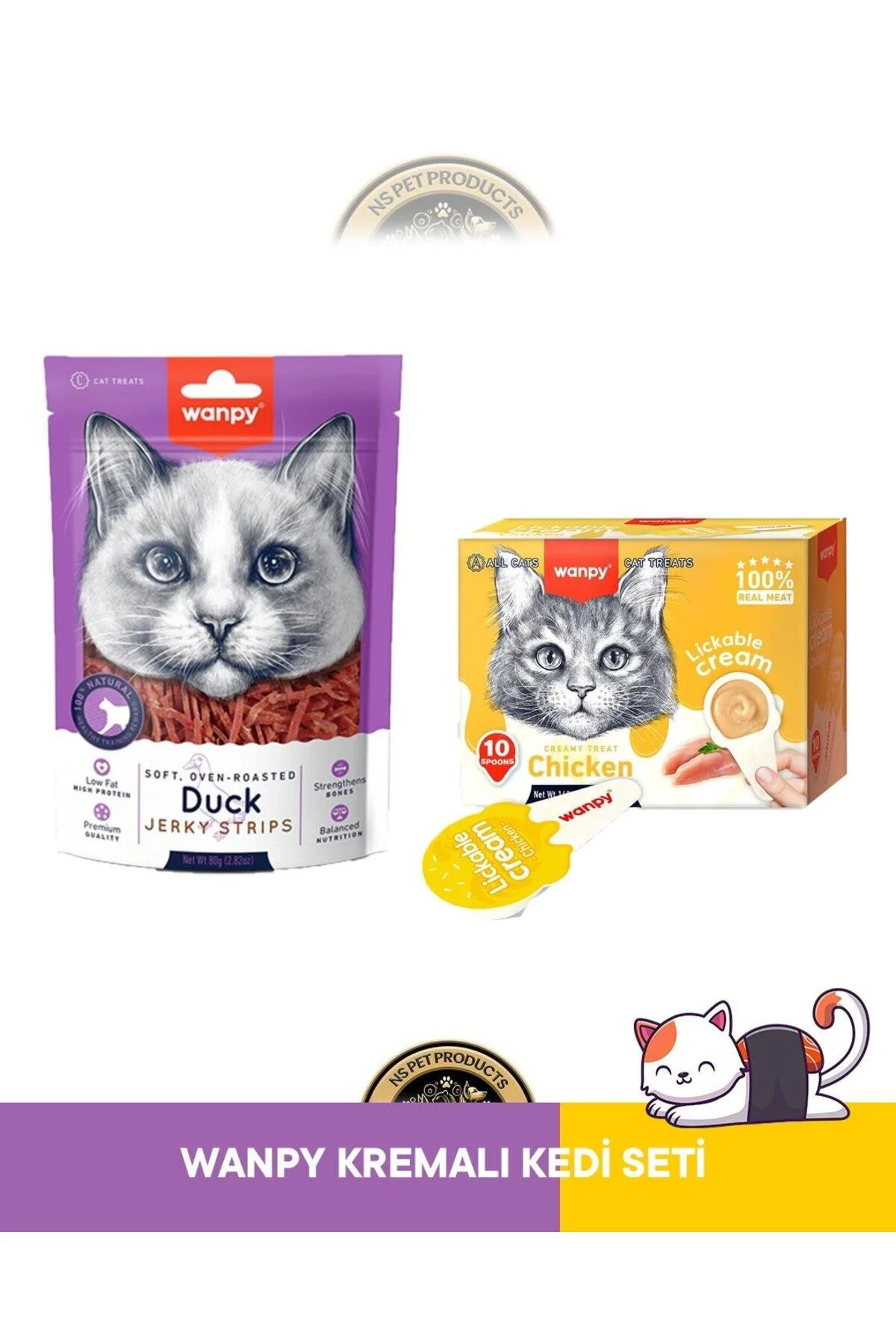 Wanpy Kedi Ödül 2 li Set