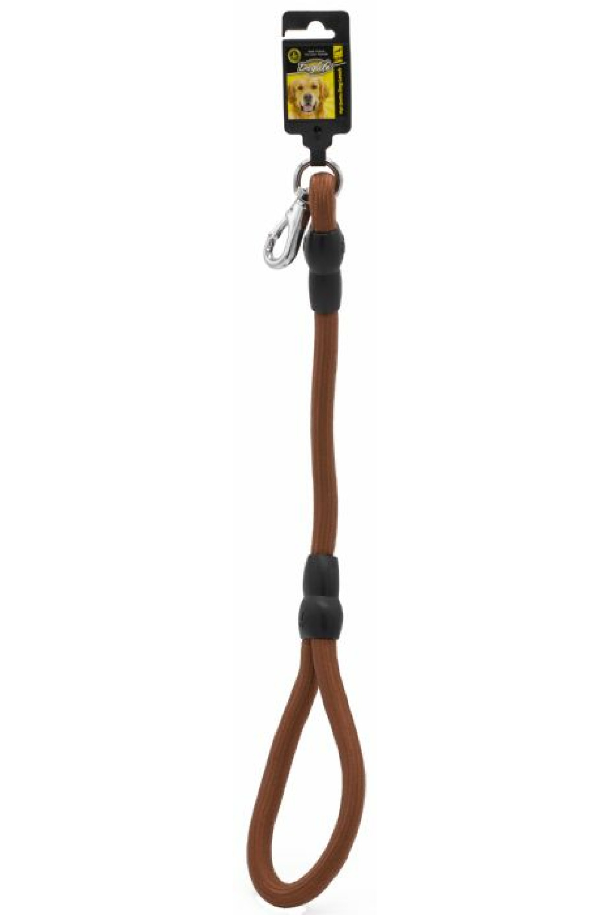 Doglife Köpek Gezdirme Sevk Kayışı Siyah Örgülü Fitil 60 cm x 16 mm