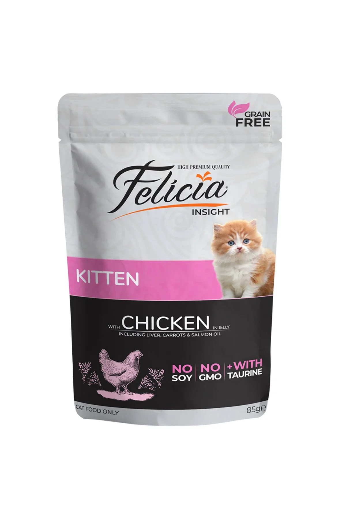 Felicia Kitten Kedi Pouch Tavuklu 85 Gr X 12