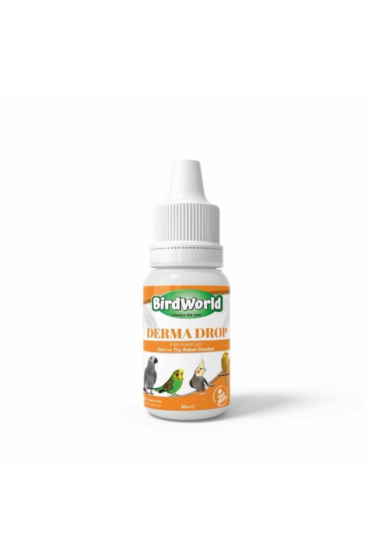 Birdworld Derma Drop Kuşlar İçin Tüy ve Deri Bakım Damlası 30 ml