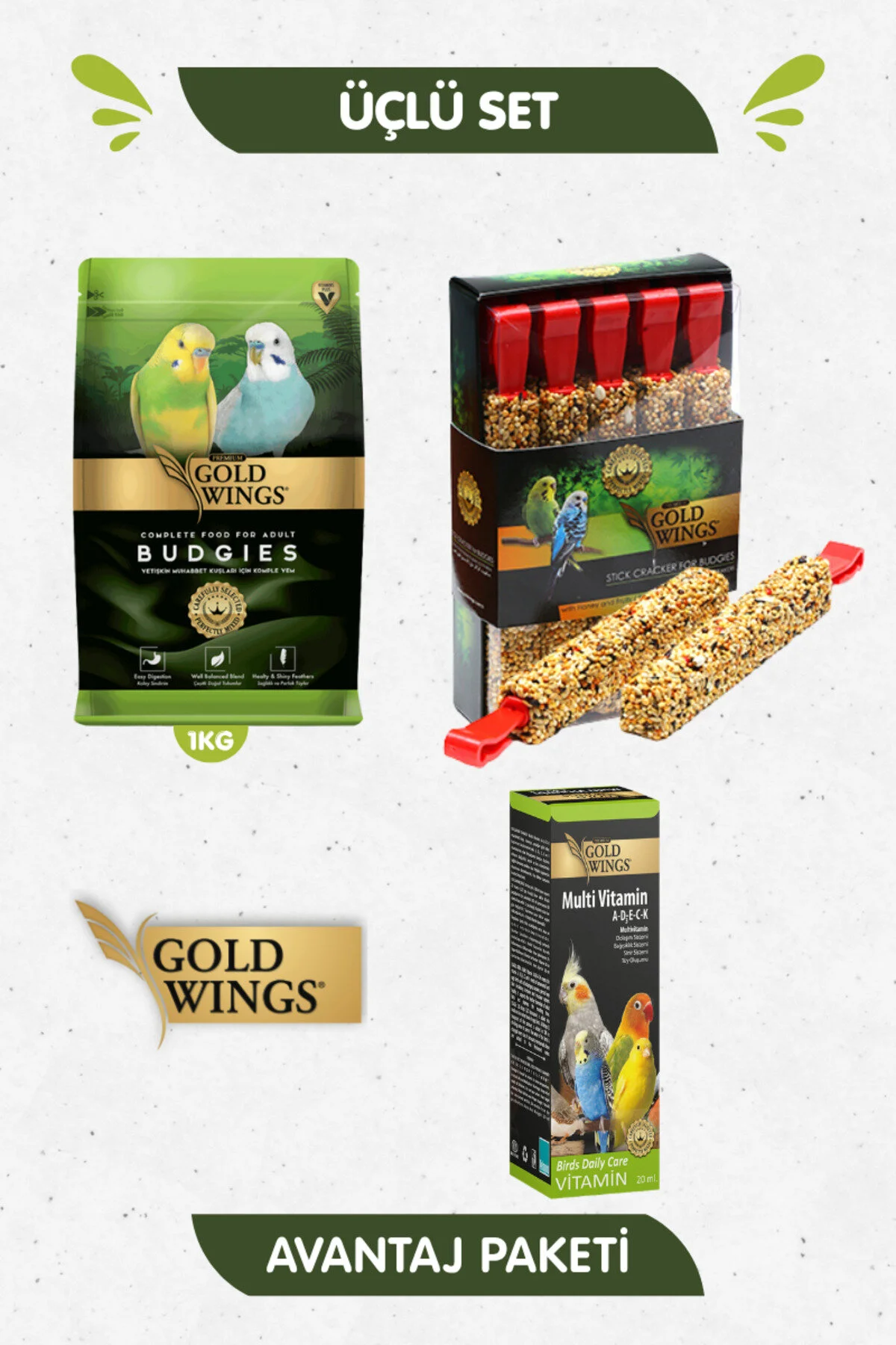 Gold Wings Premium 3 lü Set