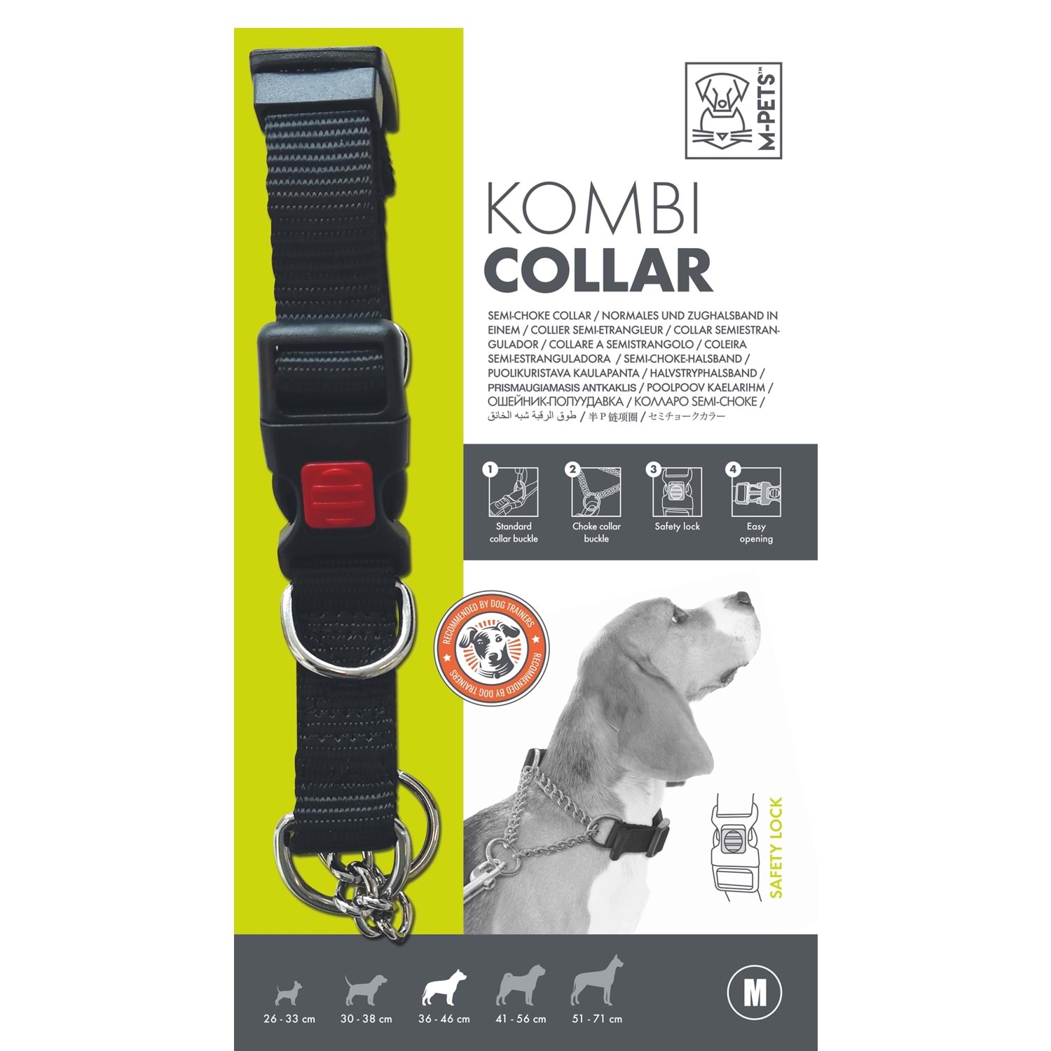 M-Pets Kombi 2 in 1 Eğitim Tasması XS Boy