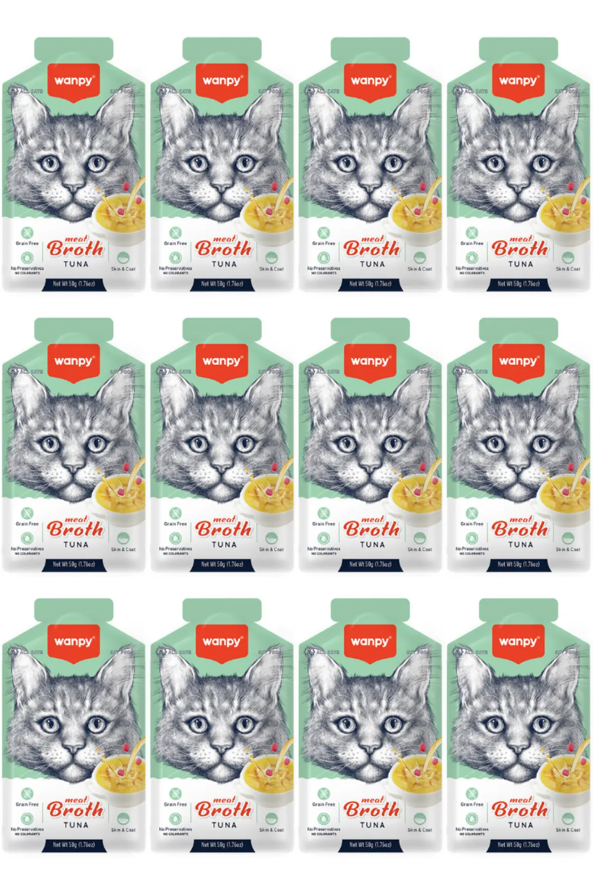 Wanpy Kedi Çorba Ton Balıklı X 24