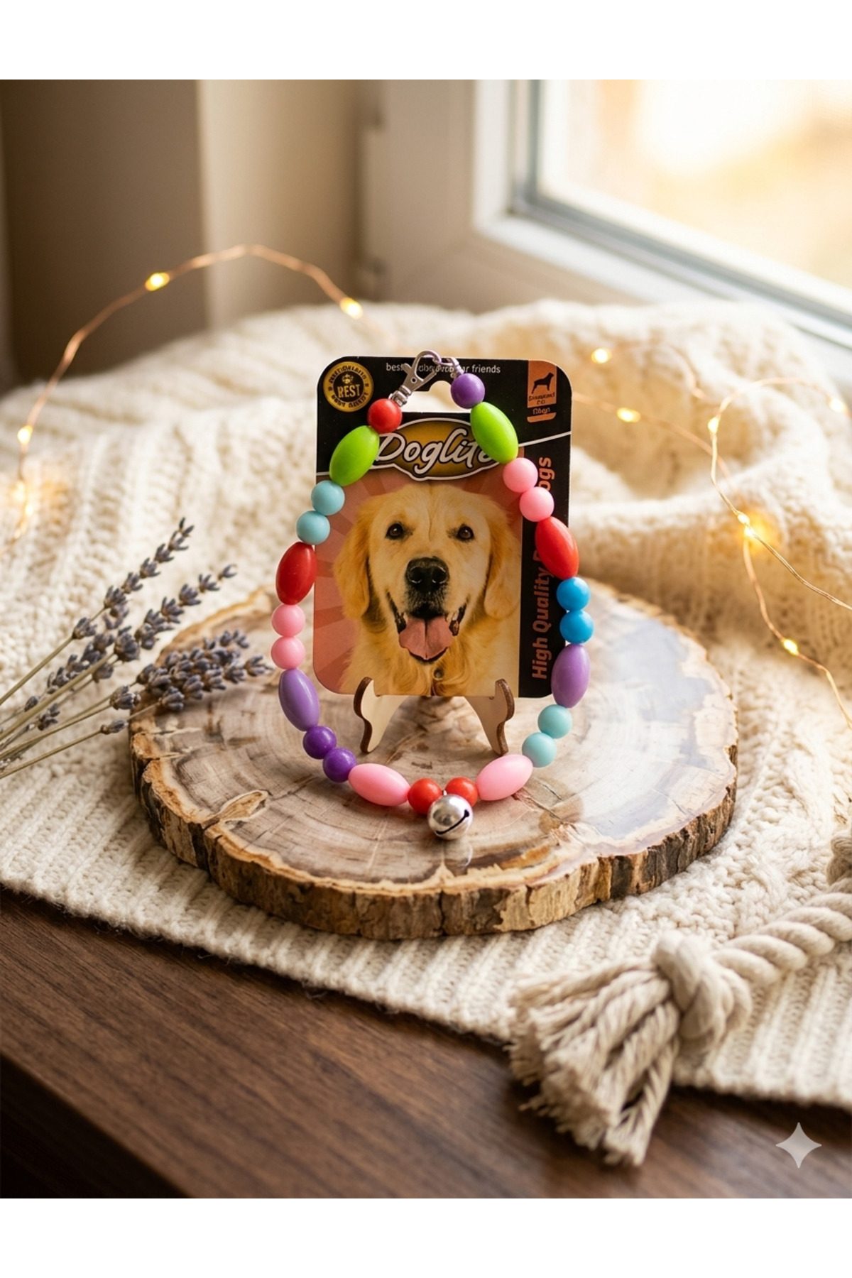 Boncuklu Köpek Tasması