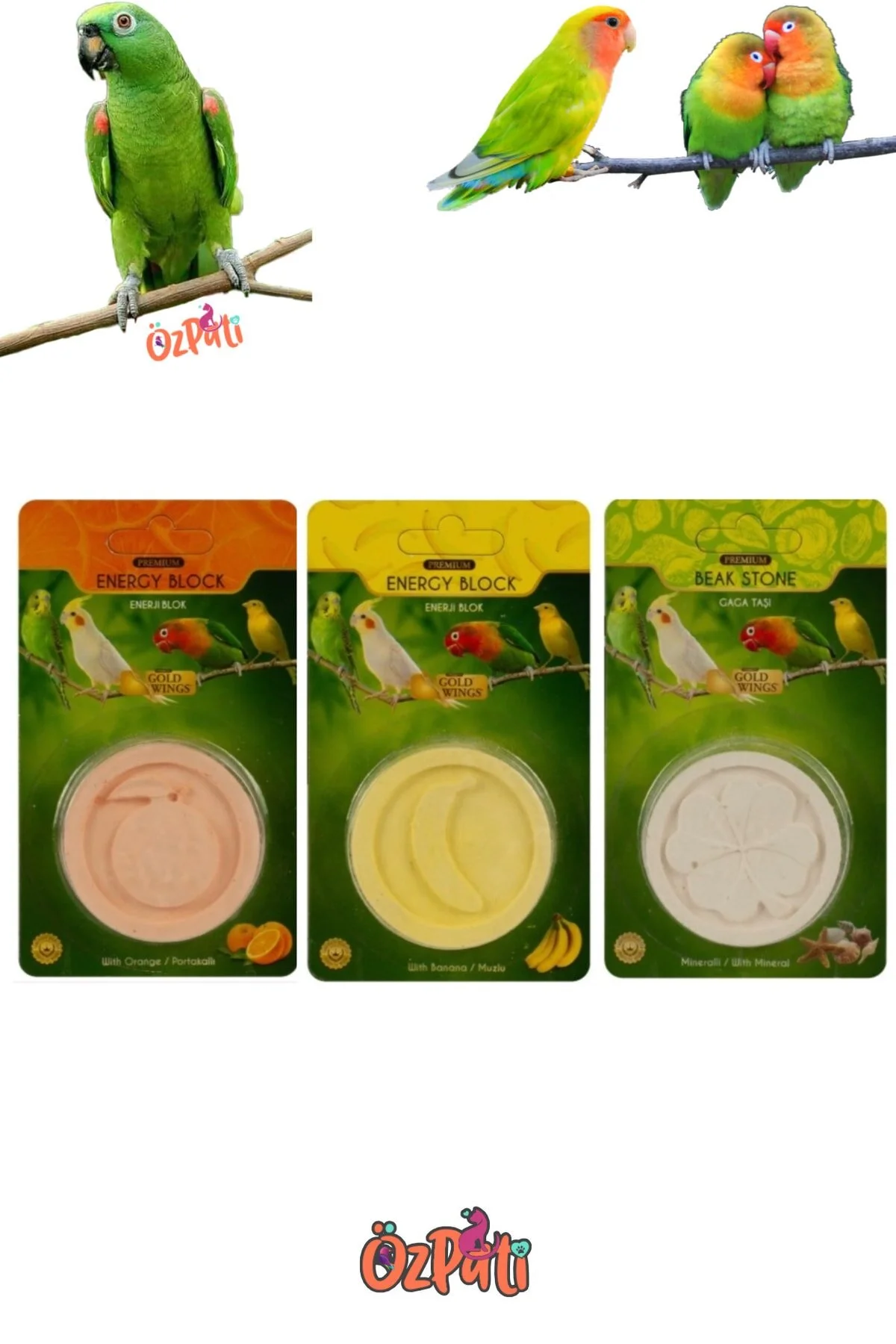 Gold Wings Premium Gaga Taşı Set 3 lü