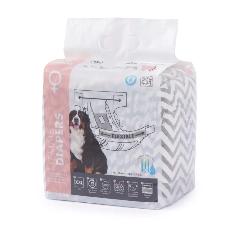M-Pets Diapers Dişi Köpek Külot XXL Boy 10 lu