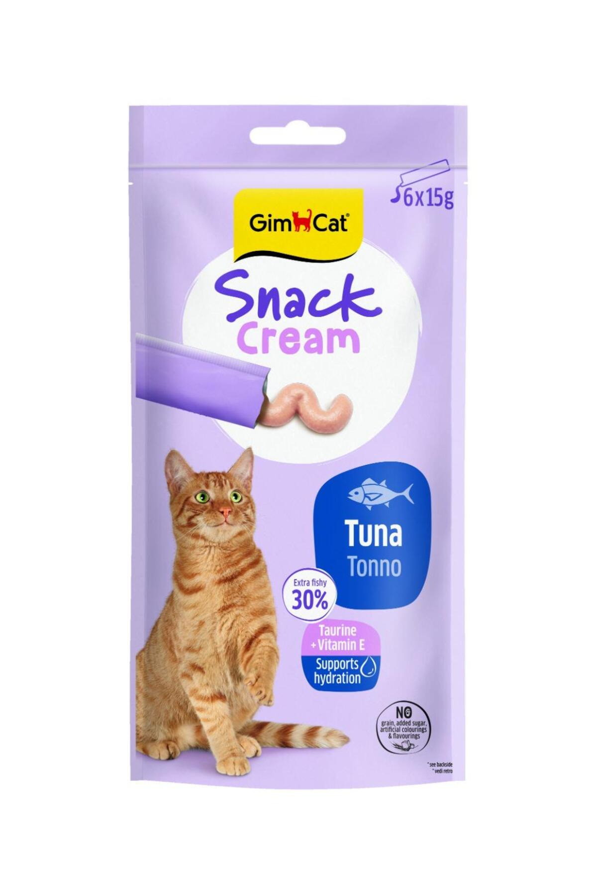 GimCat Snack Cream Ton Balıklı Kedi Ödülü 6x15 gr