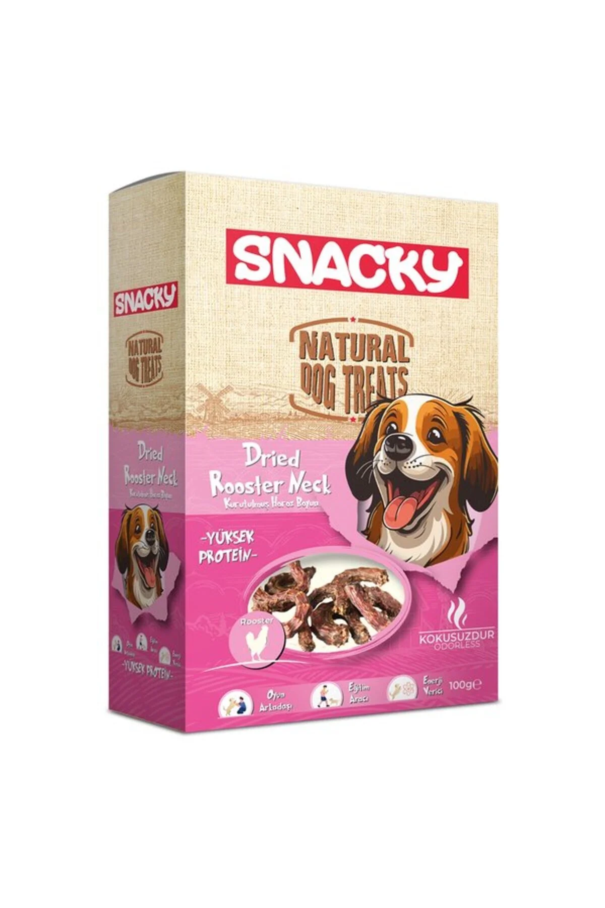 Snacky Köpek Sakatat Kurutulmuş Horoz Boyun