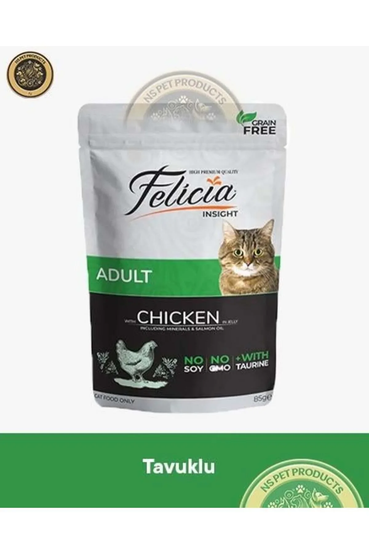 Felicia Kedi Pouch Tavuklu 85 Gr