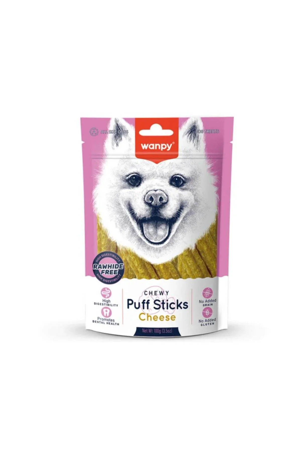 Wanpy Puff Sticks Cheese Köpek Ödül 100 Gr