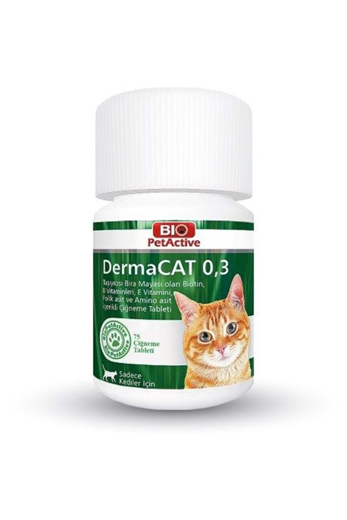 Bio Petactive Dermacat 0,3gr 75 Tablet